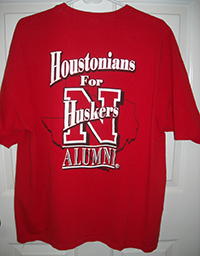 husker shirt - back